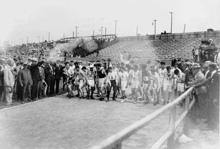 Олимпиада 1904 года в Сент-Луисе - гонка, где победили мошенничество