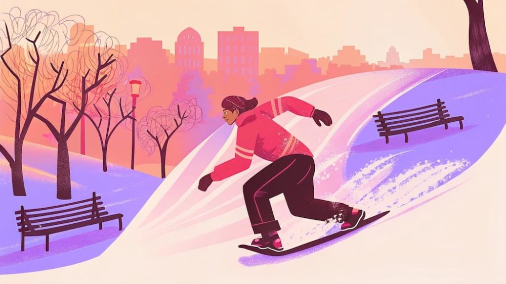 Сноускейт - гибрид скейтборда и сноуборда для любителей экстрима