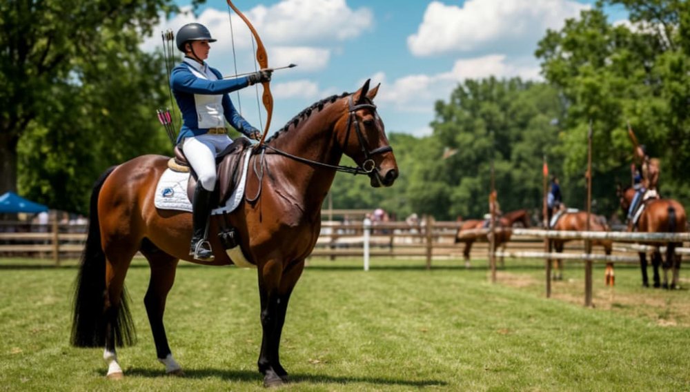 Конная стрельба из лука - правила, дистанции 90м, экипировка